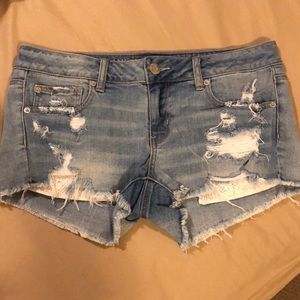 American Eagle Super Low Shortie jean shirts